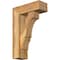 Ekena Millwork Balboa Block Rough Sawn Bracket w/ Offset Brace, Western Red Cedar, 6"W x 16"D x 24"H BKT0604X16X24BOA05RWR - alternate 1